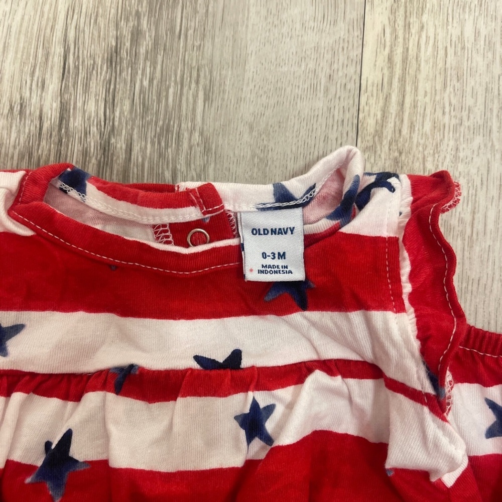 Old Navy Stars And Stripes Romper - Picture 3 of 3